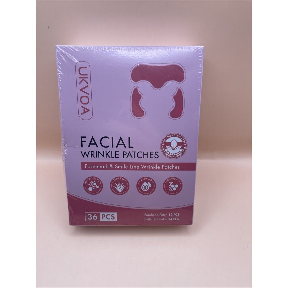Forehead Smile Line Patches, 36pcs, Hyaluronic Acid, Collagen, Vitamin E